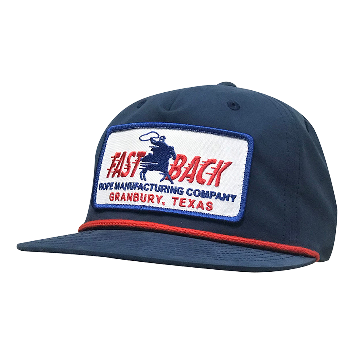 Fastback Ropes Hats Fast Back - Navy Retro Patch Rope Cap – 4NRanch
